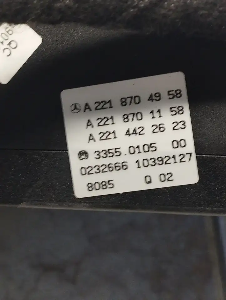 Mercedes-Benz S W221 (2005 - 2013)  A2218704958 Блок управления кондиционера воздуха / климата/ печки (в салоне)