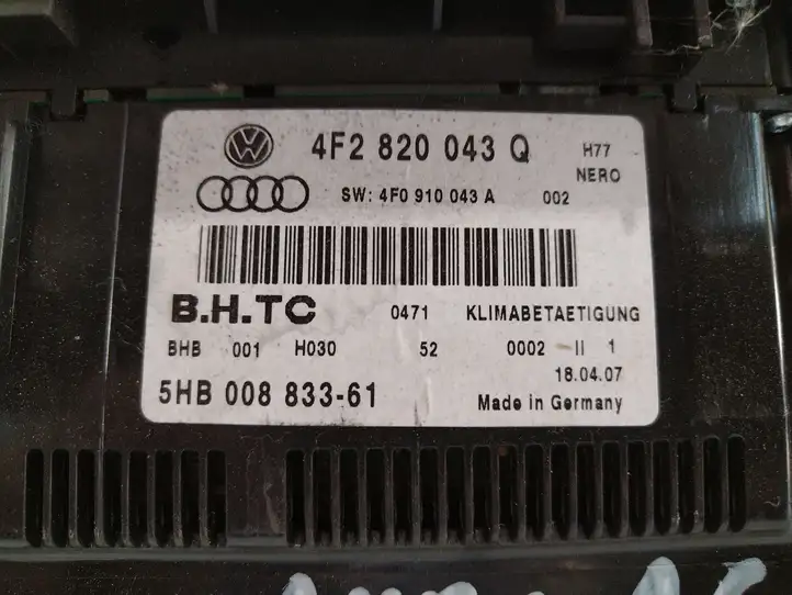 Audi A6 S6 C6 4F (2004 - 2008) 4F2820043Q Блок управления климат-контролем — фото 4