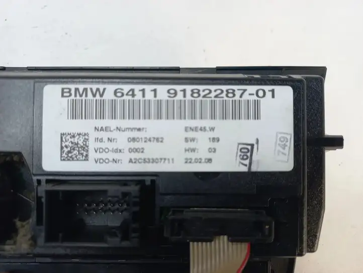 BMW 3 E90 E91 (2005 - 2012) 9182287 Управление климат контролем — фото 3