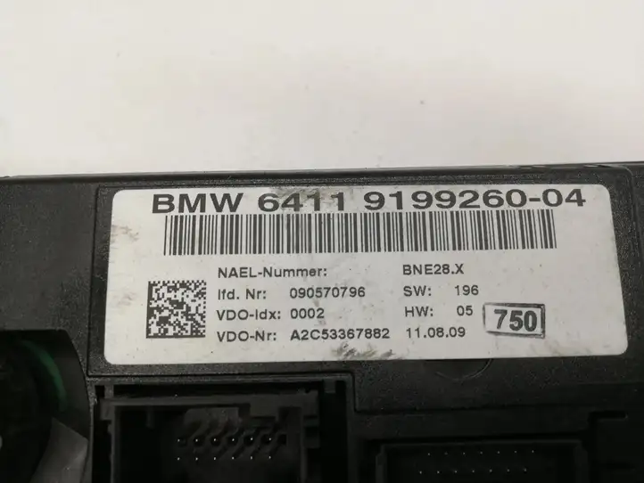 BMW 3 E90 E91 (2005 - 2012) 9199260 Управление климат контролем — фото 5