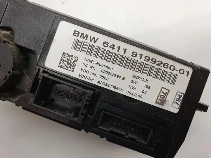 BMW 3 E90 E91 (2005 - 2012) 9199260 Управление климат контролем — фото 3