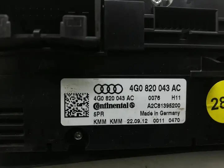 Audi A6 C7 (2011 - 2014) 4G0820043AC Управление климат контролем — фото 4