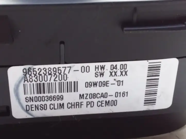 Citroen C4 I Picasso (2006 - 2013) 9652389577 Управление климат контролем — фото 4