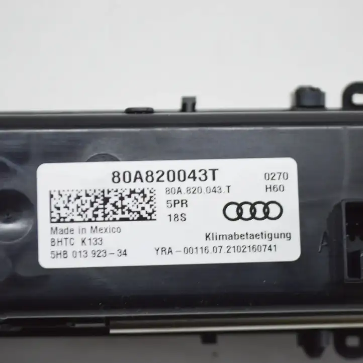 Audi Q5 SQ5 (2017 - ) 80A820043T Управление климат контролем — фото 6