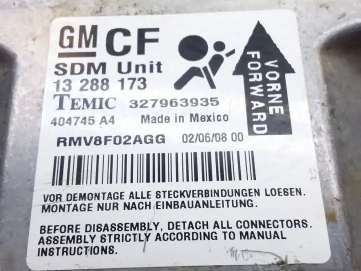 Opel Zafira (2008 - 2014)  404745A4 Блок управления надувных подушек