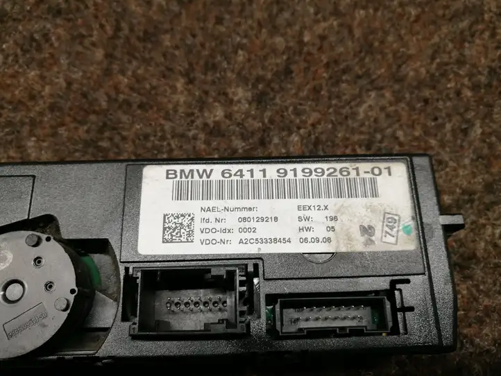 BMW 3 E92 E93 (2005 - 2014) 9199261 Управление климат контролем — фото 3