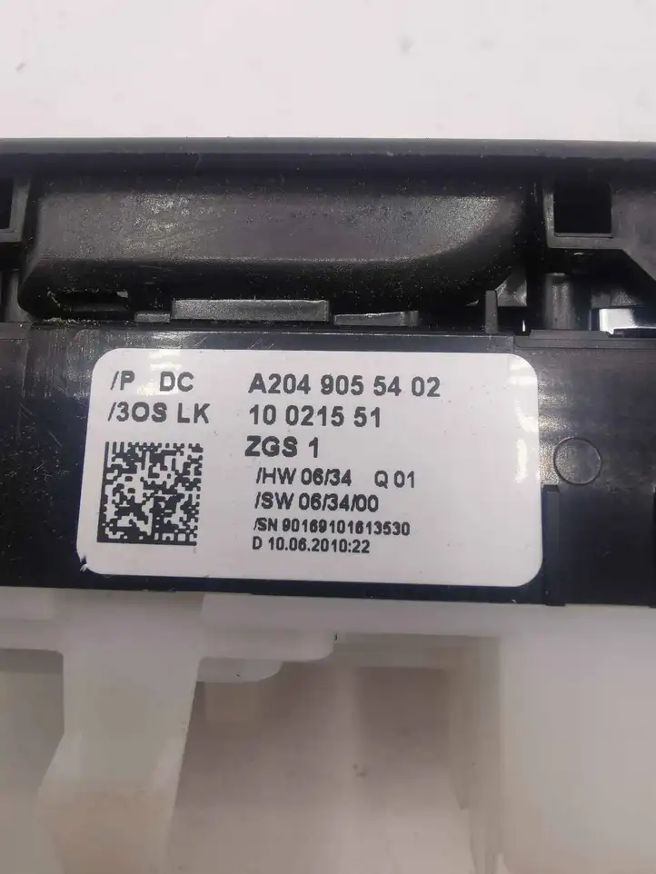Mercedes-Benz C W204 (2007 - 2014) A2049055402 Блок кнопок стеклоподъемников — фото 4