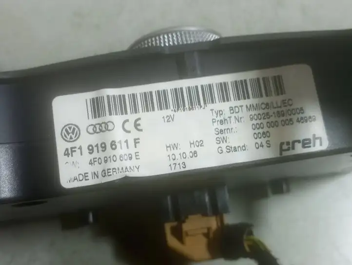 Audi A6 S6 C6 4F (2004 - 2008) 4F1919611F Контроллер мультимедийной системы — фото 3
