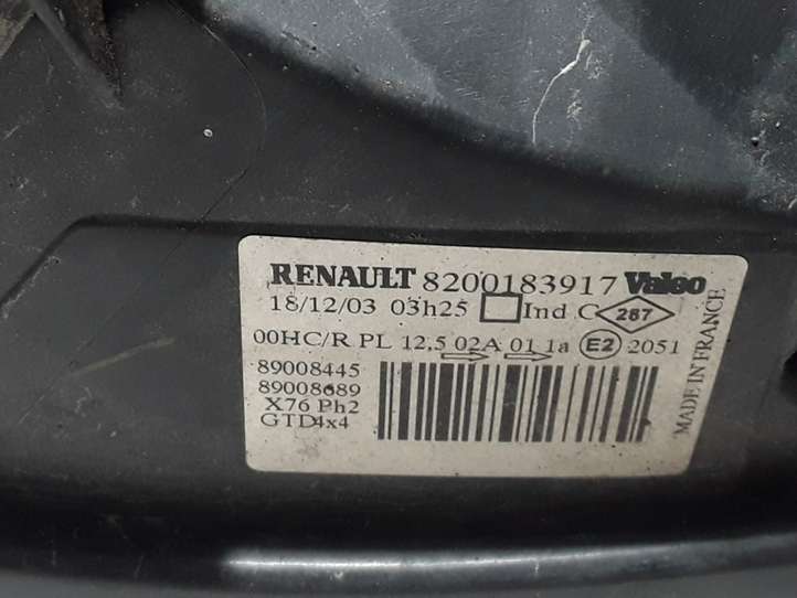 Renault Kangoo I (2003 - 2008)  8200183917 Передняя фара