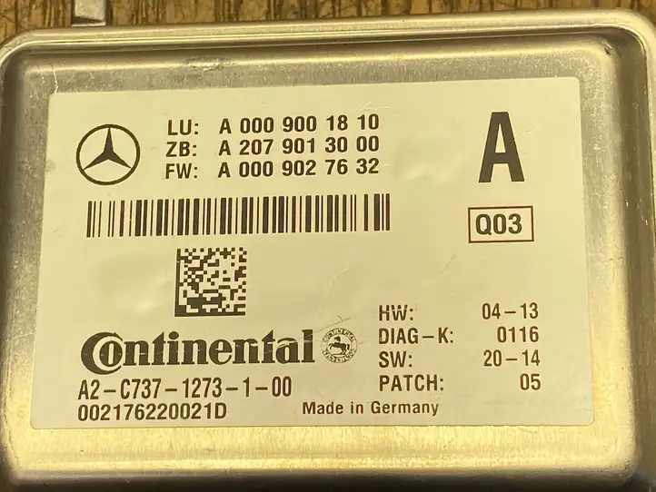 Mercedes-Benz GLE W166/C292 (2015 - 2019) A0009001810 Камера в лобовом стекле — фото 3