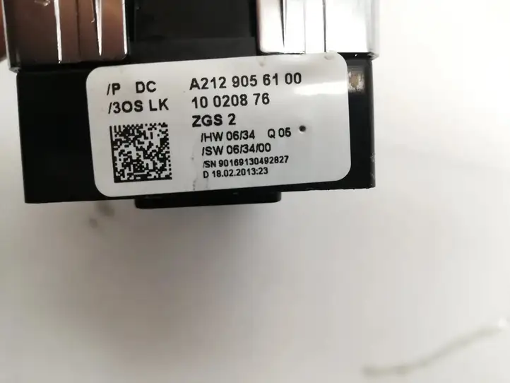 Mercedes-Benz E W212 (2009 - 2016) A2129056100 Кнопка стеклоподъемников — фото 3