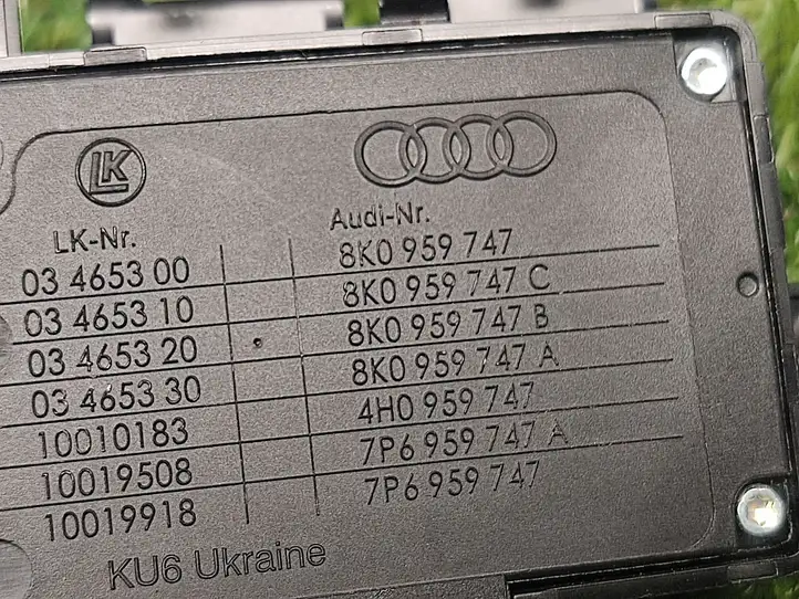 Audi A6 C7 (2011 - 2014) 8K0959747 Управление регулеровки сидений — фото 2