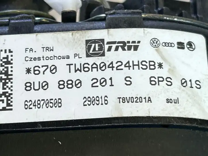 (2014 - 2018) 8U0880201S Крышка airbag рулевого колеса — фото 3