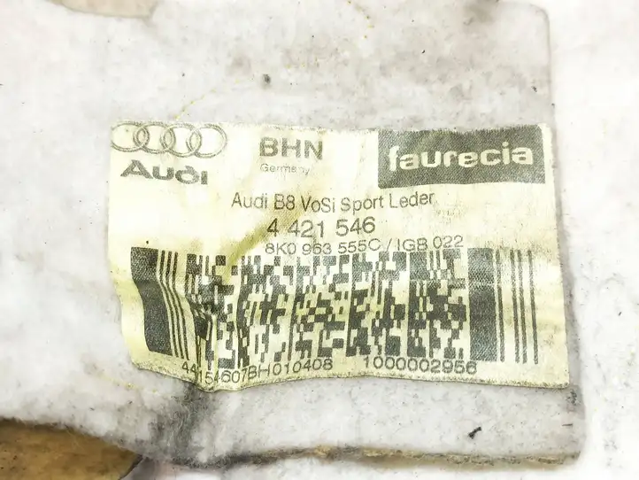 Audi A4 (2007 - 2011)  8K0963555 Нагревательный элемент сиденья