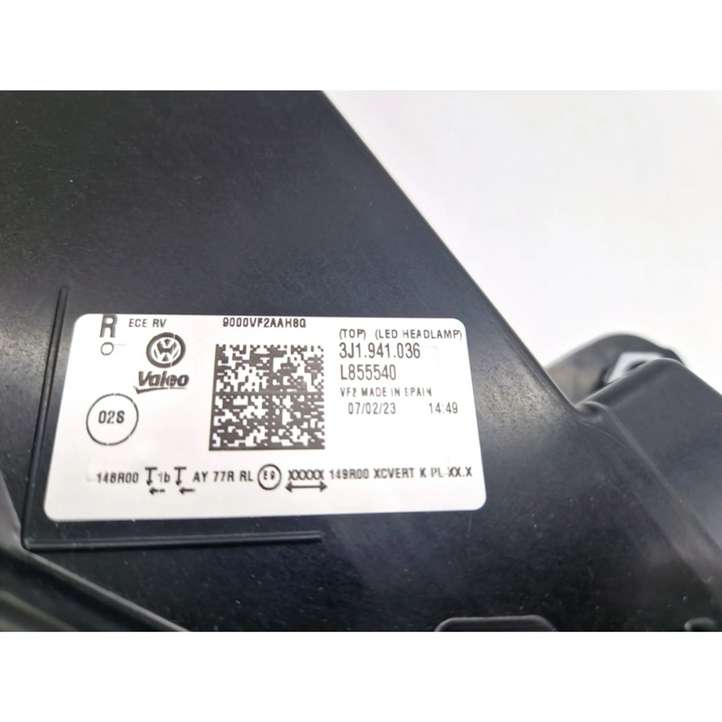 Volkswagen PASSAT B7 (2011 - 2014)  3J1941036 Передняя фара