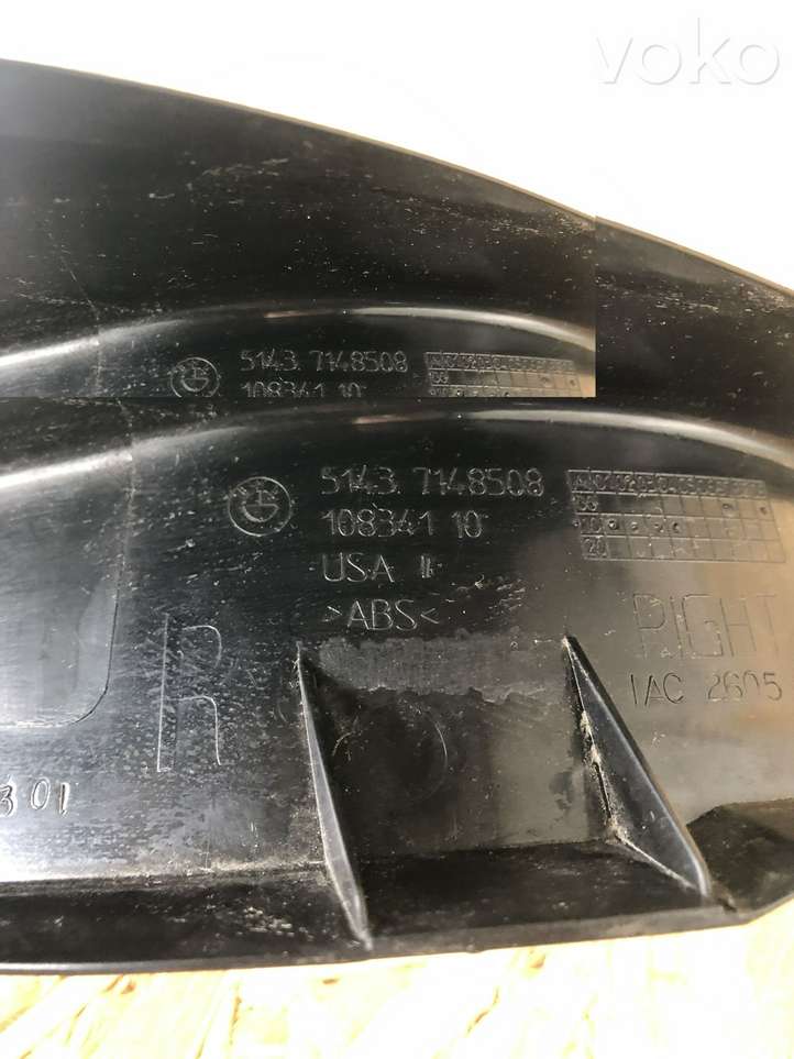 BMW X6 E71 (2008 - 2014)  51437148508 Боковая отделка пространства для ног