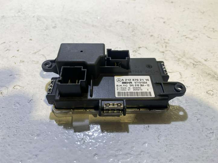 Mercedes-Benz E W212 (2009 - 2016)  A2128702110 Реостат вентилятора печки