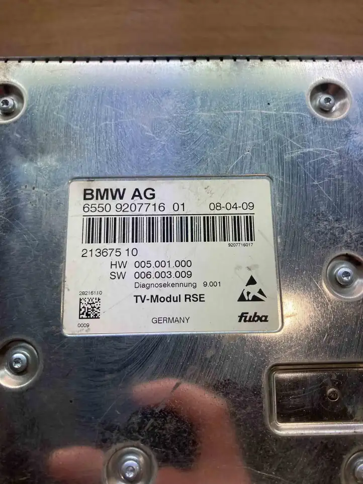 BMW 5 F10 F11 9207716 Модуль управления видео — фото 5