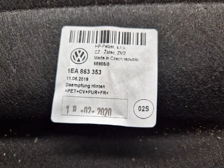 Volkswagen ID.3 (2019 - ) 1EA863353 Задняя звукоизоляция — фото 2