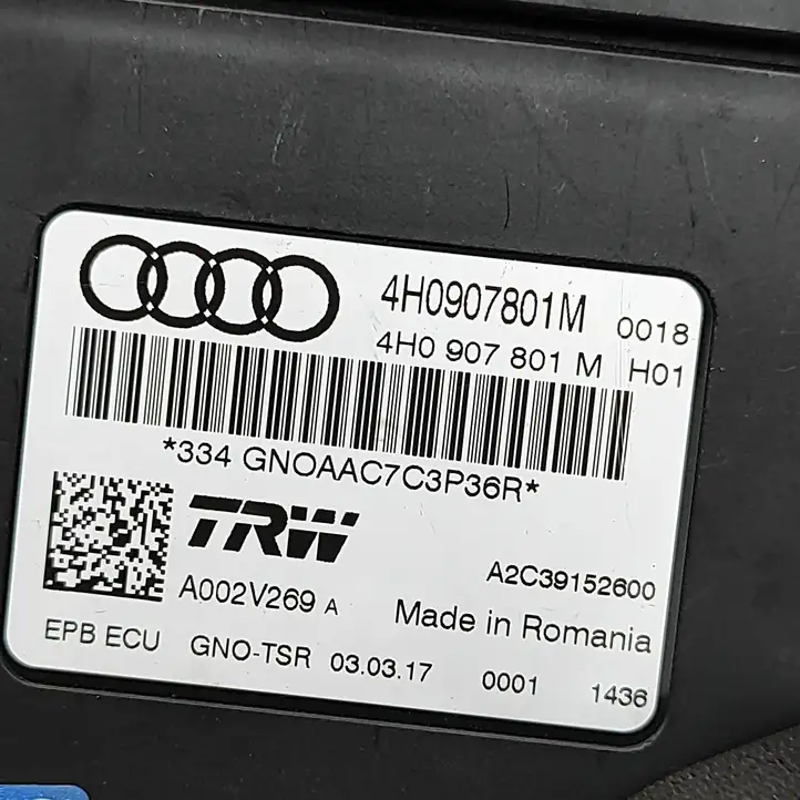Audi A6 C7 (2014 - 2018) 4H0907801M Блок управления стояночным тормозом (EPB) — фото 7