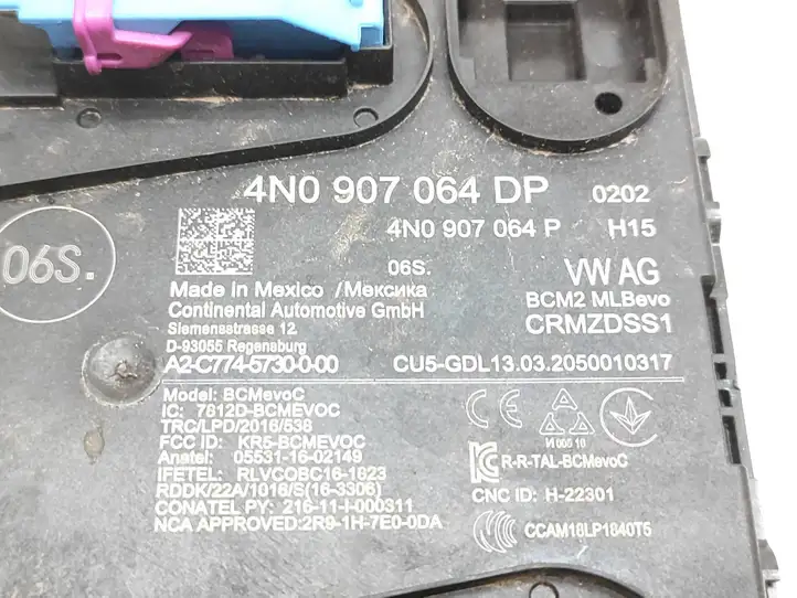 Audi Q5 SQ5 (2017 - ) 4N0907064DP Модуль комфорта — фото 3