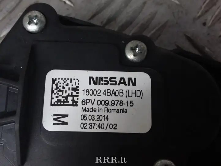 Nissan Qashqai (2013 - 2017) 180024BA0B Педаль акселератора — фото 4