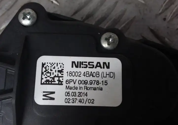 Nissan Qashqai (2013 - 2017) 180024BA0B Педаль акселератора — фото 5