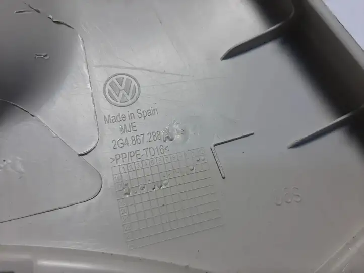 Volkswagen Polo VI (2015 - 2019) 2G4867288A Верхняя обшивка стойки B — фото 4
