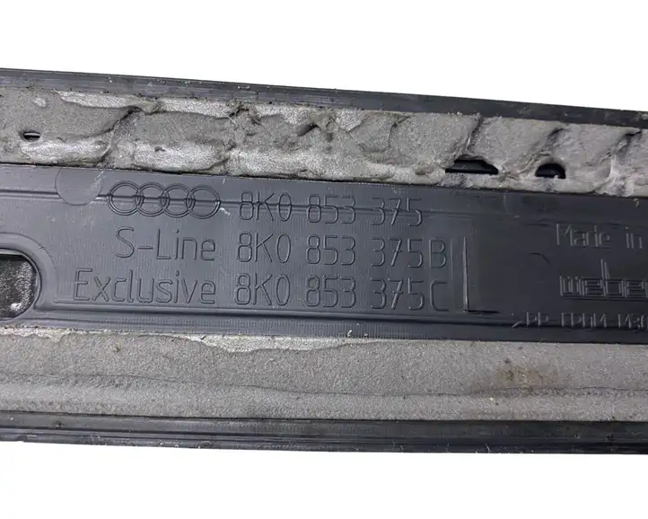 Audi A4 S4 B8 8K (2007 - 2011) 8K0853375 Внутренняя отделка заднего порога — фото 6