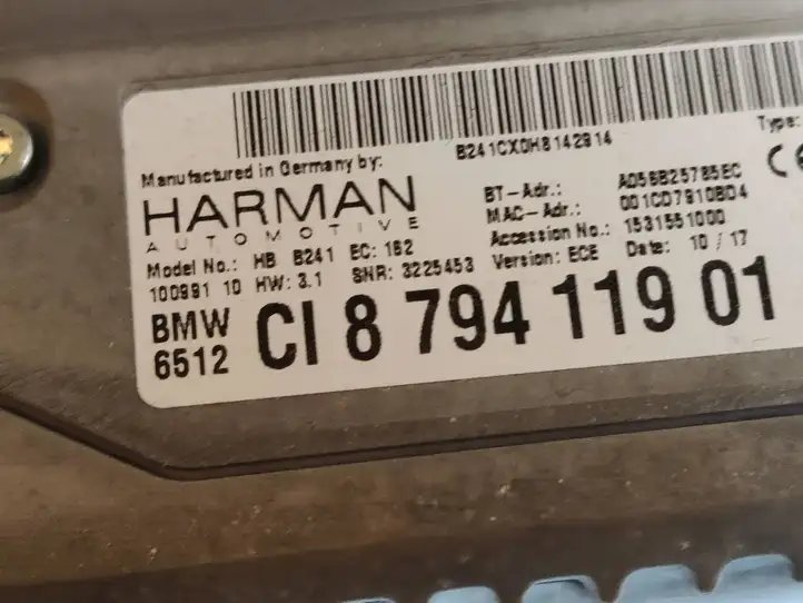BMW 4 F32 F33 (2013 - 2017) 8794119 Магнитола / мультимедийная система — фото 4