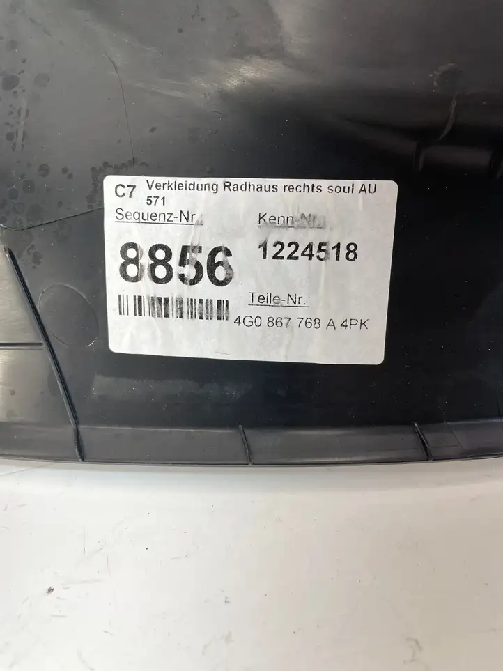 Audi A6 C7 (2014 - 2018) 4G0867768A Внутренняя отделка заднего порога — фото 6
