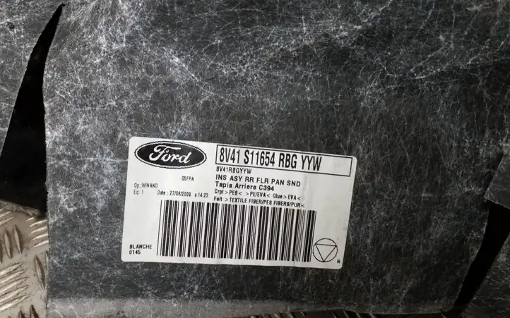 Ford Kuga I (2008 - 2012) 8V41S11654BG Задний коврик салона — фото 5