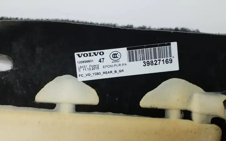 Volvo V60 (2013 - 2018) 39827169 Задний коврик салона — фото 5