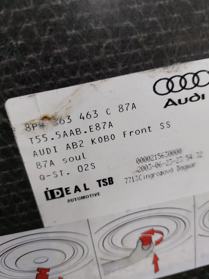 Audi A3/S3 8L (2000 - 2003) 8P0863463C Коврик багажника — фото 3
