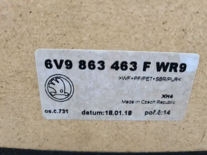 Skoda Fabia Mk3 (NJ) (2015 - 2021) 6V9863463F Коврик багажника — фото 4