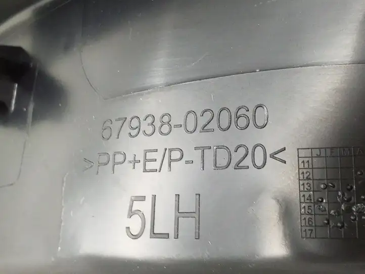 Toyota Auris E180 (2012 - 2018) 6793802060 Обшивка стойки у окна — фото 5