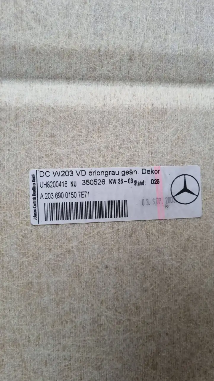 Mercedes-Benz C W203 (2000 - 2007)  A20369001507E71 Потолок