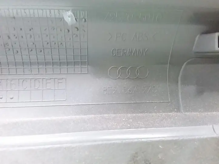 Audi A4 S4 B7 8E 8H (2004 - 2009) 8E9867973 Верхняя обшивка у окна — фото 3
