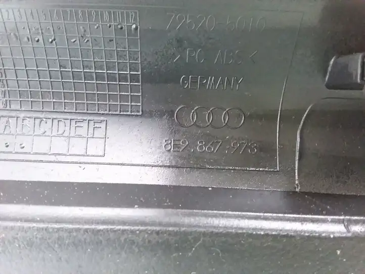 Audi A4 S4 B6 8E 8H (2000 - 2006) 8E9867973 Верхняя обшивка у окна — фото 3