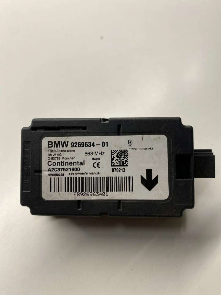 9269634 BMW 3 F30 F35 F31 Signalizacijos valdymo blokas