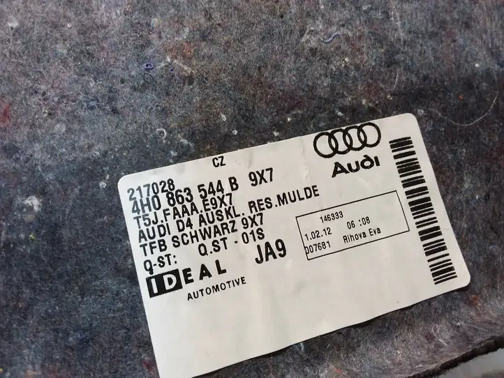 Audi A8 S8 D4 4H (2010 - 2014) 4H0863544B Обшивка ниши запасного колеса — фото 3