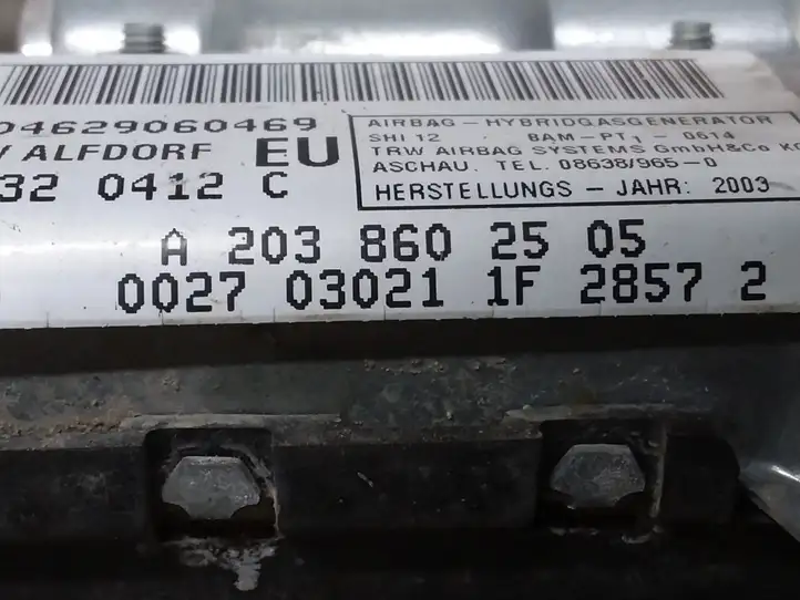 Mercedes-Benz C W203 (2000 - 2007) A2038602505 Подушка безопасности двери — фото 3