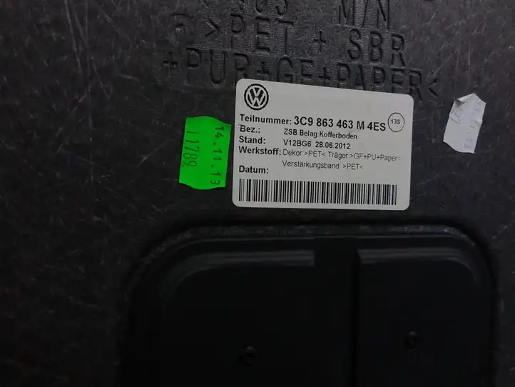Volkswagen PASSAT B7 (2011 - 2014) 3C9863463M Пол багажника — фото 2