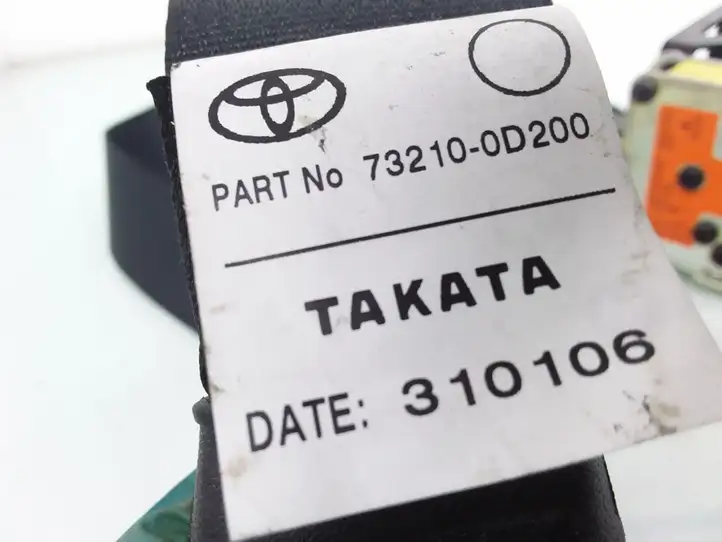 Toyota Yaris (2005 - 2009) 732100D200 Передний ремень безопасности — фото 3