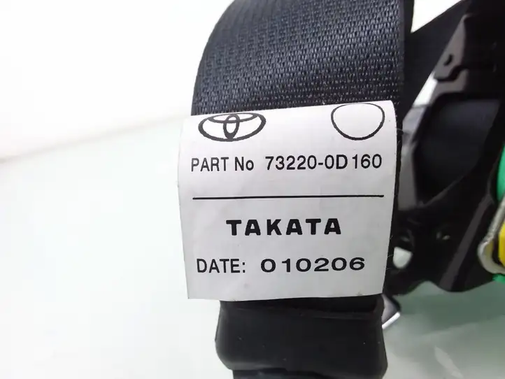 Toyota Yaris (2005 - 2009)  732200D160 Передний ремень безопасности