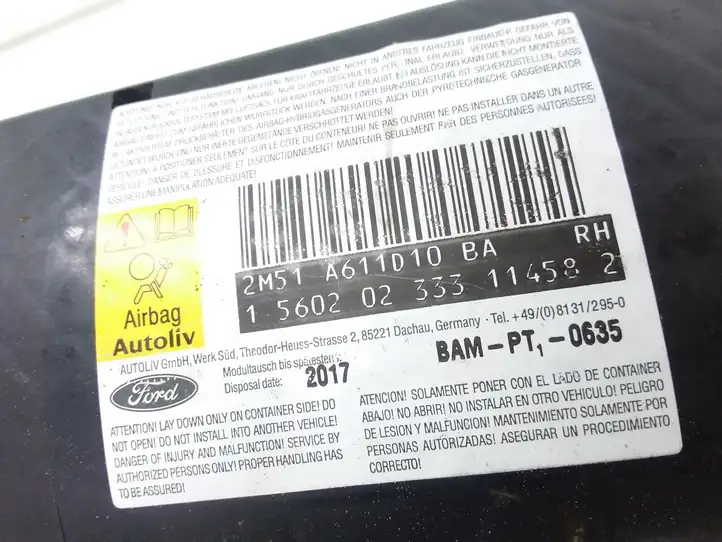 Ford Focus (1998 - 2004) 2M51A611D10BA Подушка безопасности сиденья — фото 3