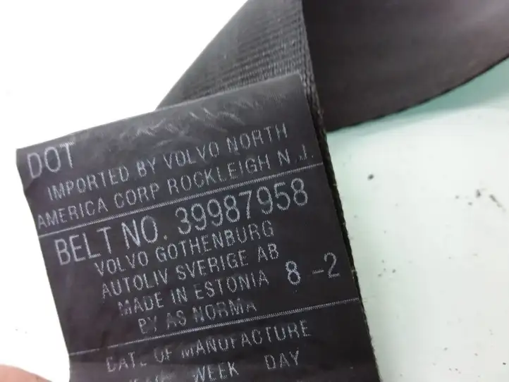 Volvo S60 (2000 - 2004) 39987958 Задний ремень безопасности — фото 4