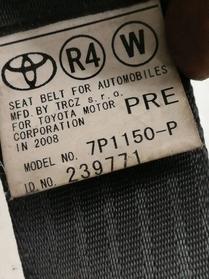 Toyota Corolla Verso E121 (2004 - 2007) 7P1150P Передний ремень безопасности — фото 4