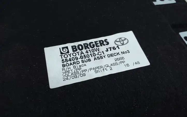 Toyota Avensis T270 (2009 - 2012)  5840905010 Другая деталь отделки багажника