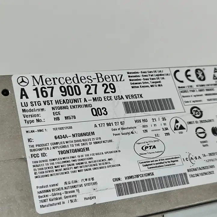 Mercedes-Benz GLE W167 (2019 - ) A1679002729 Магнитола / мультимедийная система — фото 7